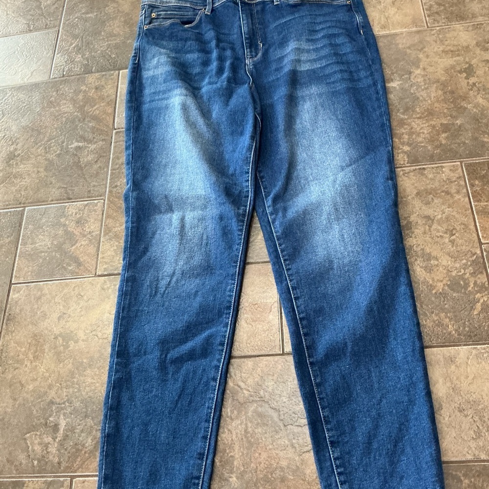 Classic Dark Blue Denim Jeans